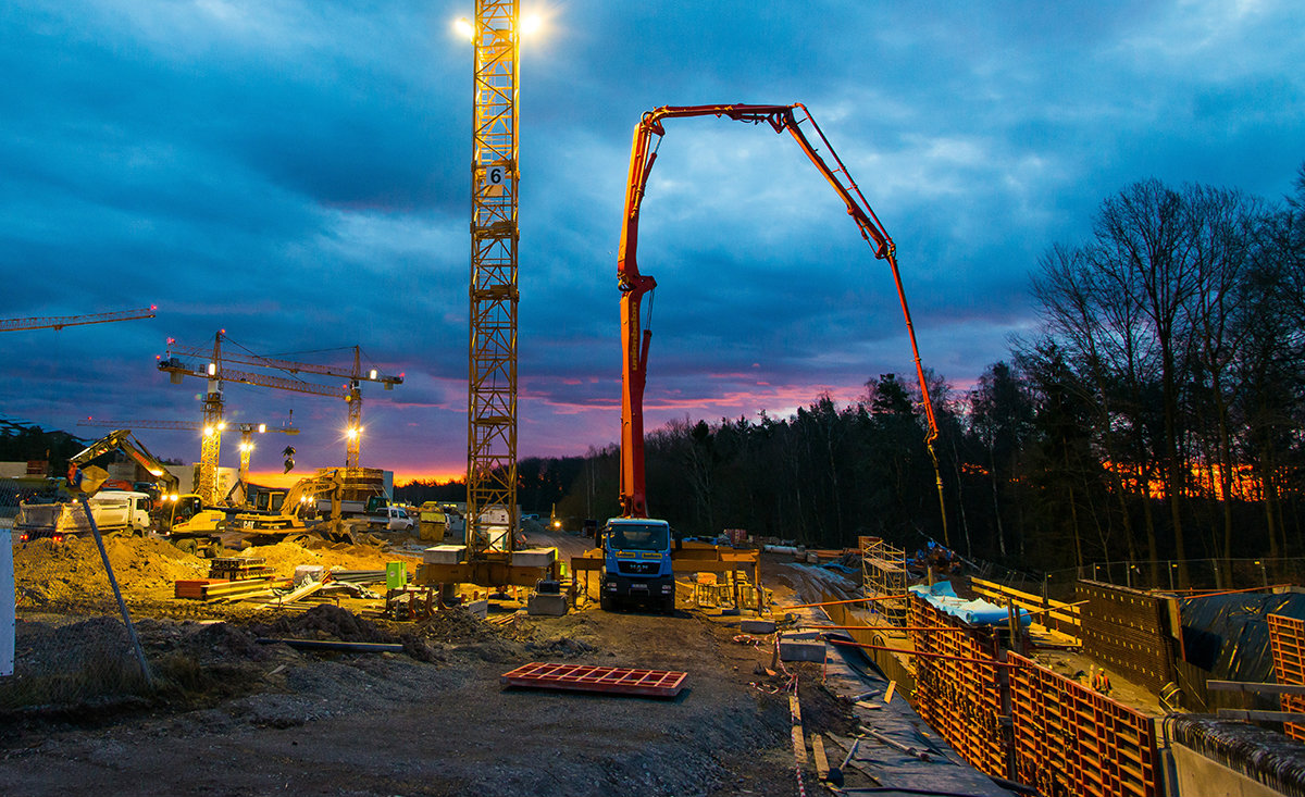 construction site blue